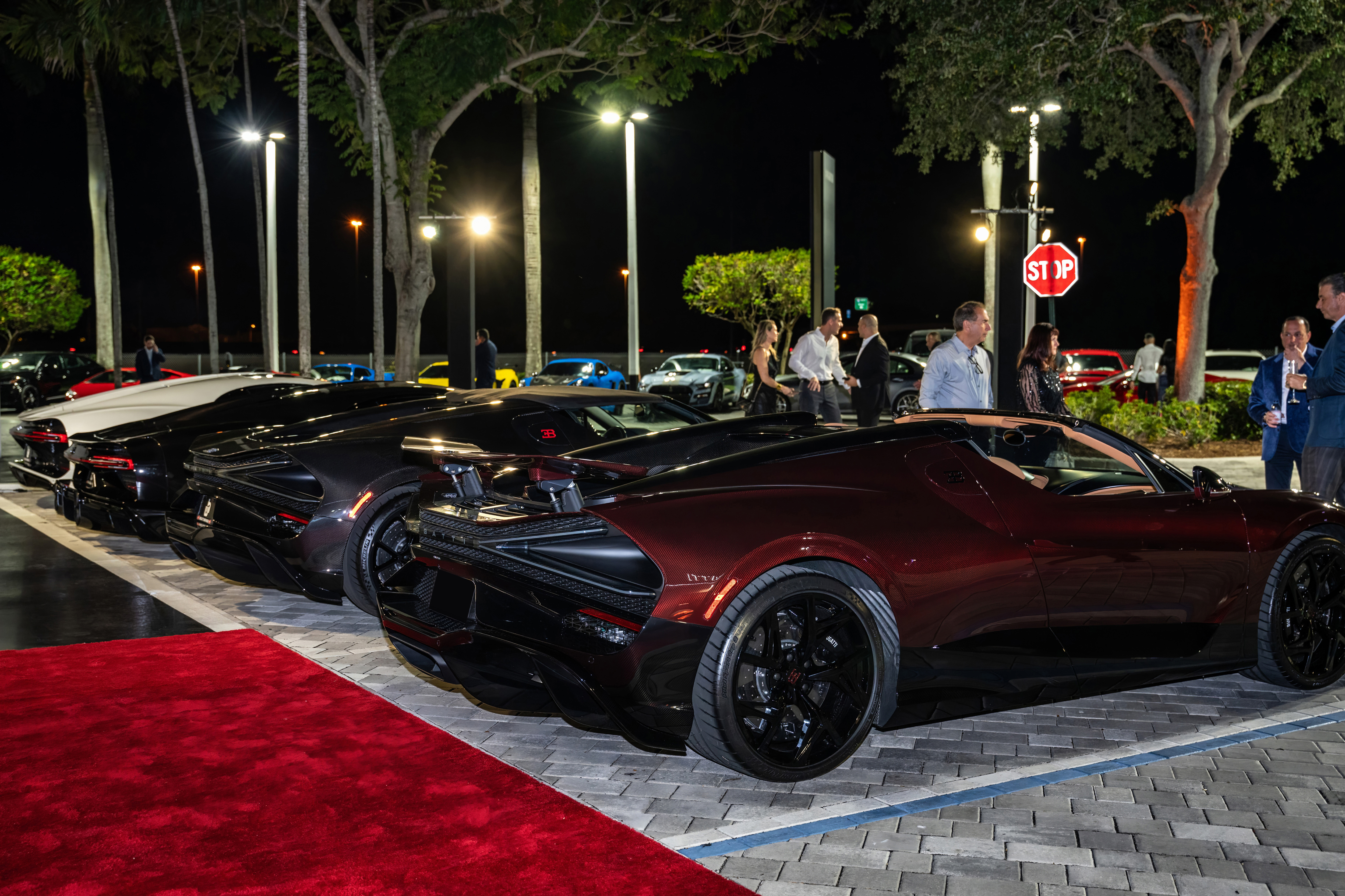 Guests were able to share memories of their adventures behind the wheel of their Bugatti vehicles during the reception at at Bugatti Broward.